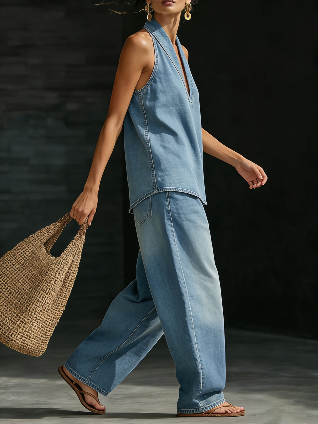 ✨✨Last Day 49% OFF🎁Cozy Minimalist Two-piece Denim Set
