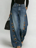 ✨✨LAST DAY SAVE 49% ⏰Women's New High-waisted Casual Loose Wide-leg Jeans
